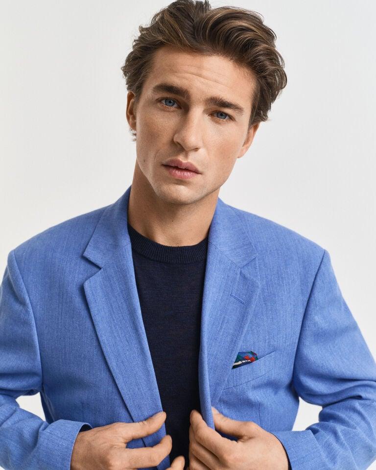 Gant Chaqueta de traje Slim Fit de algodón y lino Envío internacional gratuito