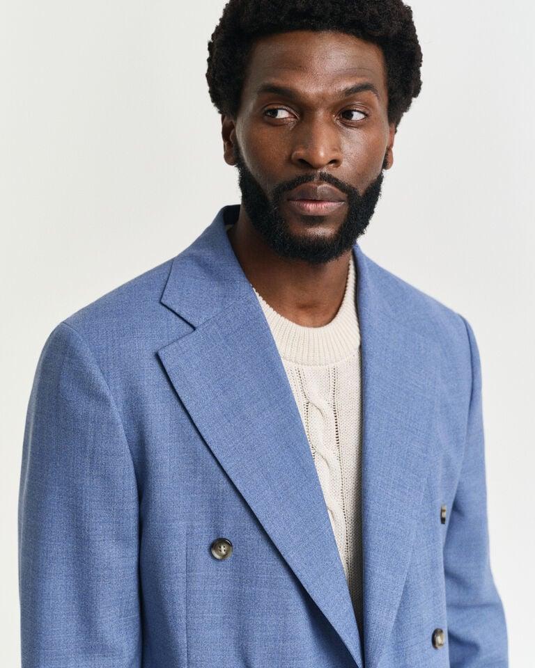 Gant Chaqueta de traje Regular Fit de lana mouliné Precios de Black Friday