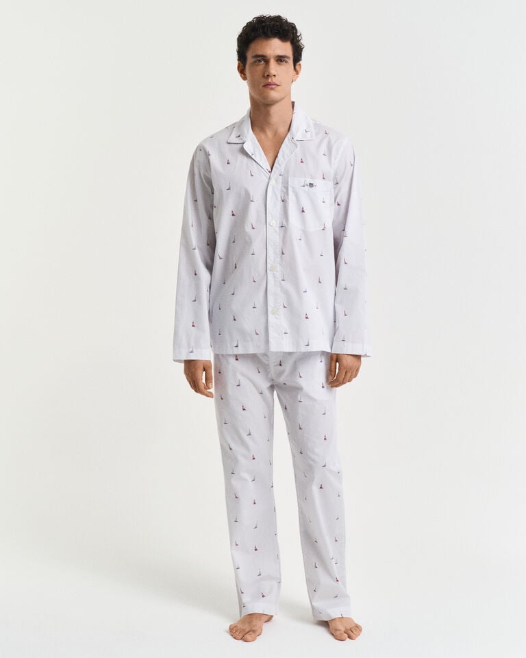 Gant Pijama con estampado Boat Rebajas de fin de temporada