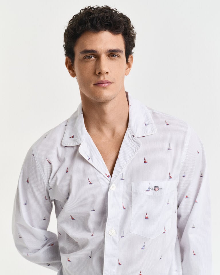 Gant Pijama con estampado Boat Rebajas de fin de temporada