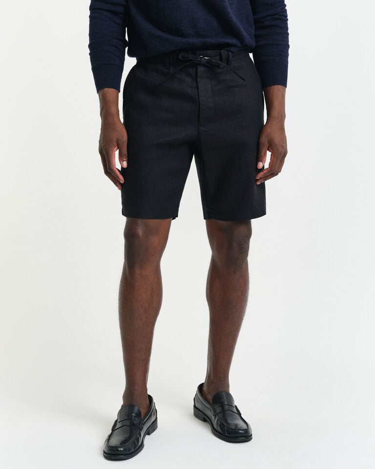 Gant Pantalones cortos Relaxed Fit de lino con cordón ajustable Mejor oferta