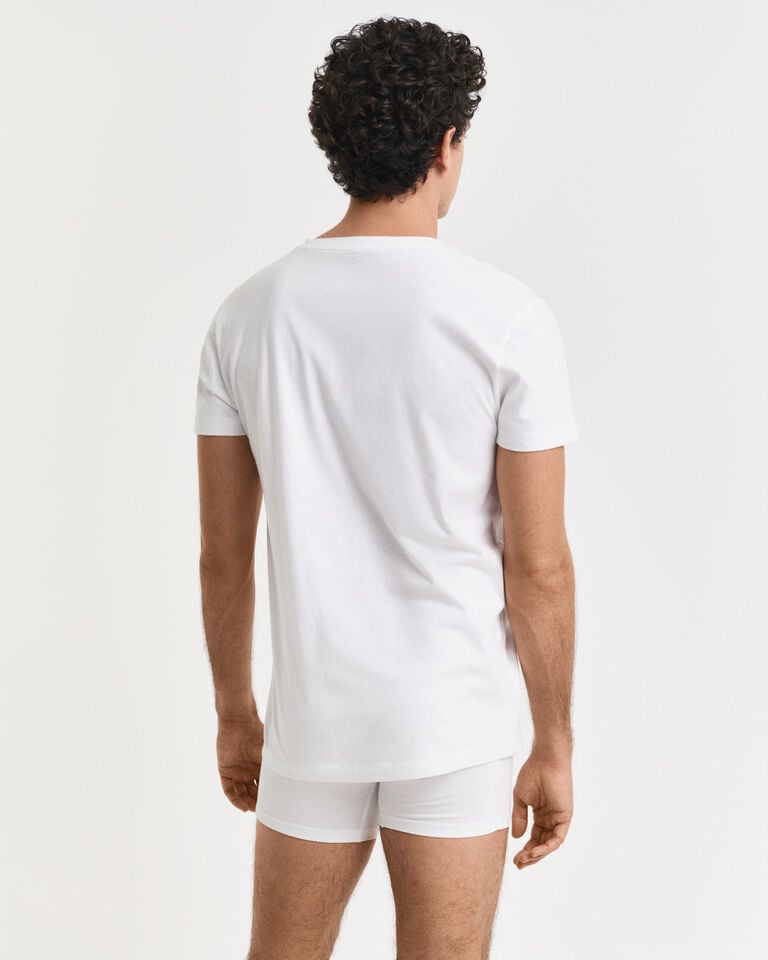 Gant Paquete de dos camisetas de cuello de pico En oferta