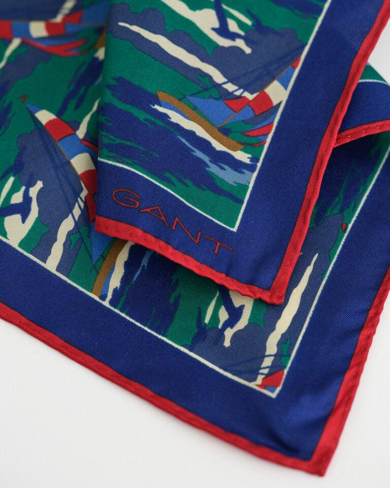 Gant Pañuelo de bolsillo de seda Sailing Print Descuento por venta flash