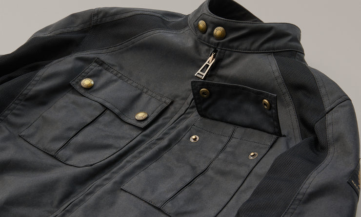 belstaff chaqueta de algodón encerado temple Envío gratis