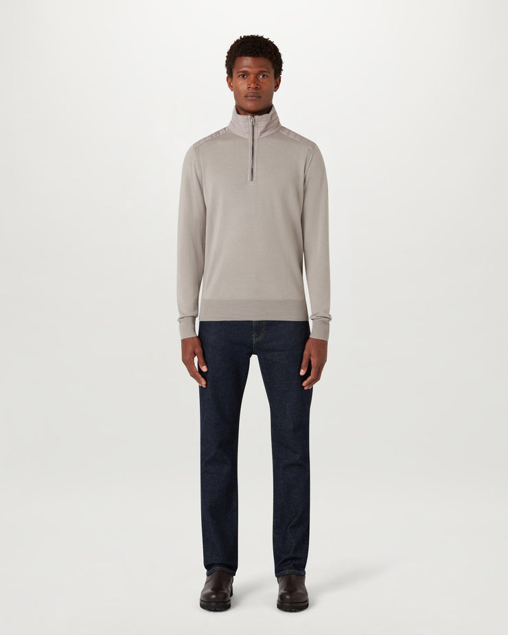 belstaff jersey con cremallera de un cuarto kilmington Ofertas de temporada
