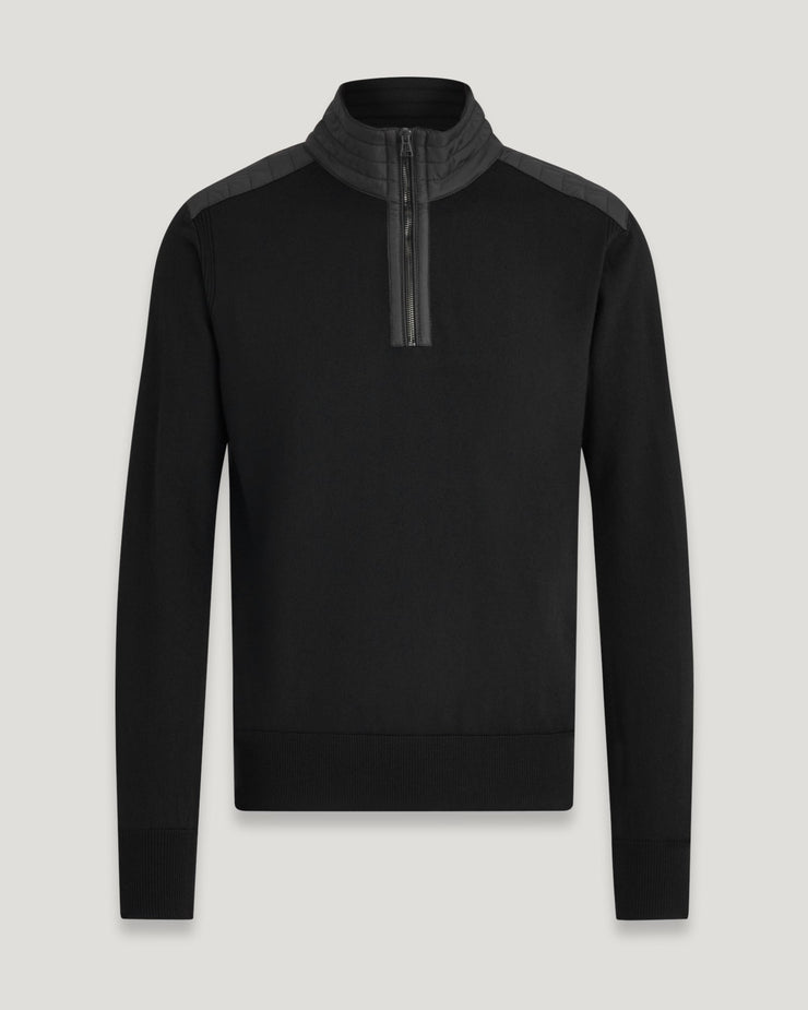 belstaff jersey con cremallera de un cuarto kilmington Ofertas de temporada