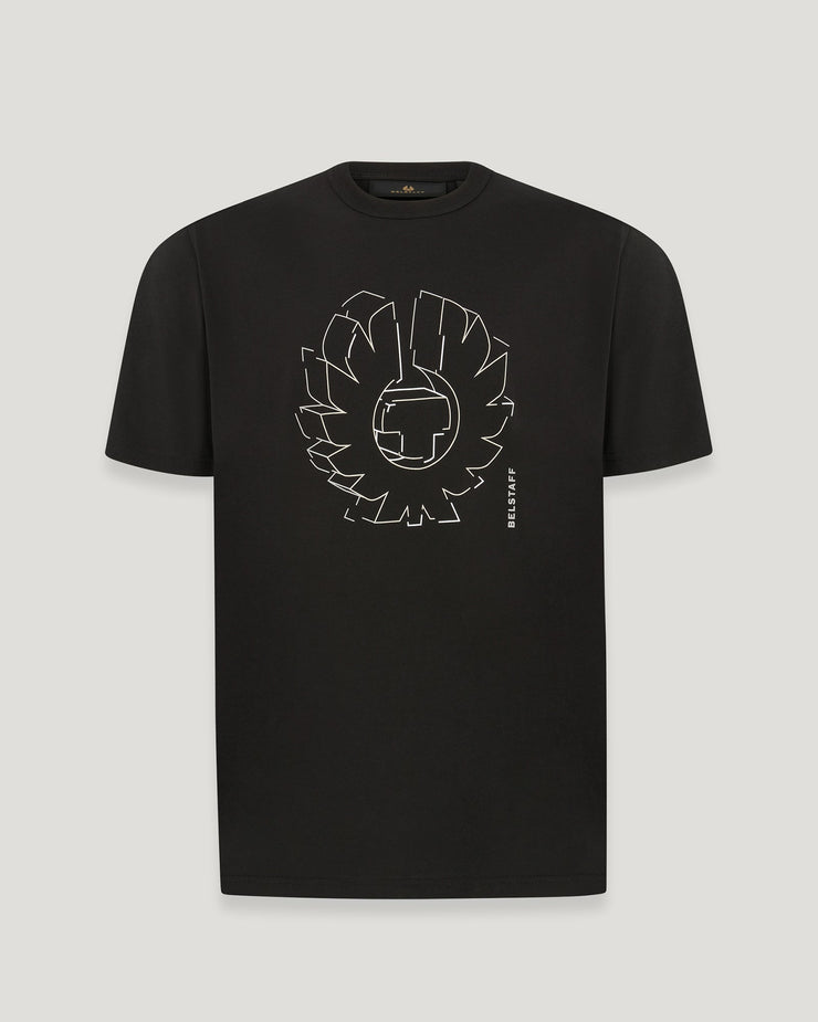 belstaff camiseta con estampado gráfico deconstructed phoenix Ahorra y exporta
