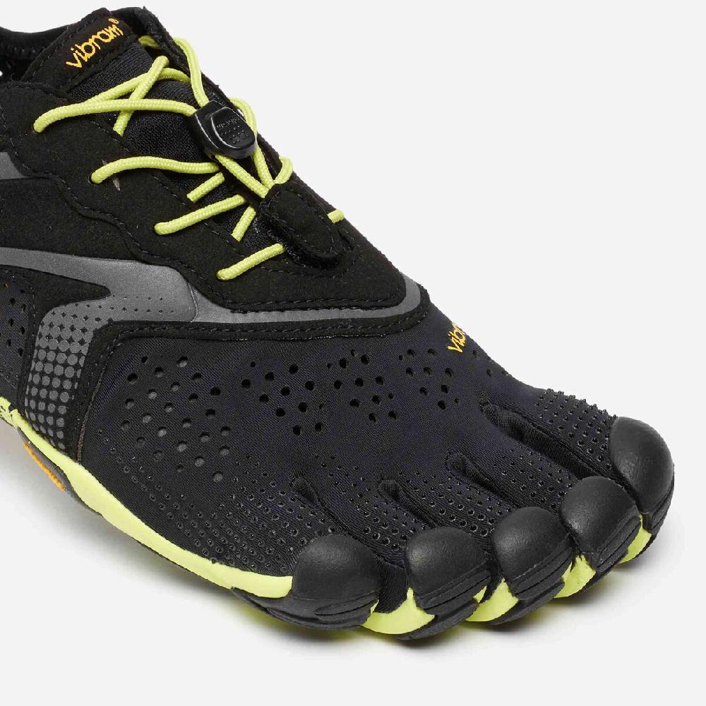 vibram V-Run Hombre Black / Yellow En línea