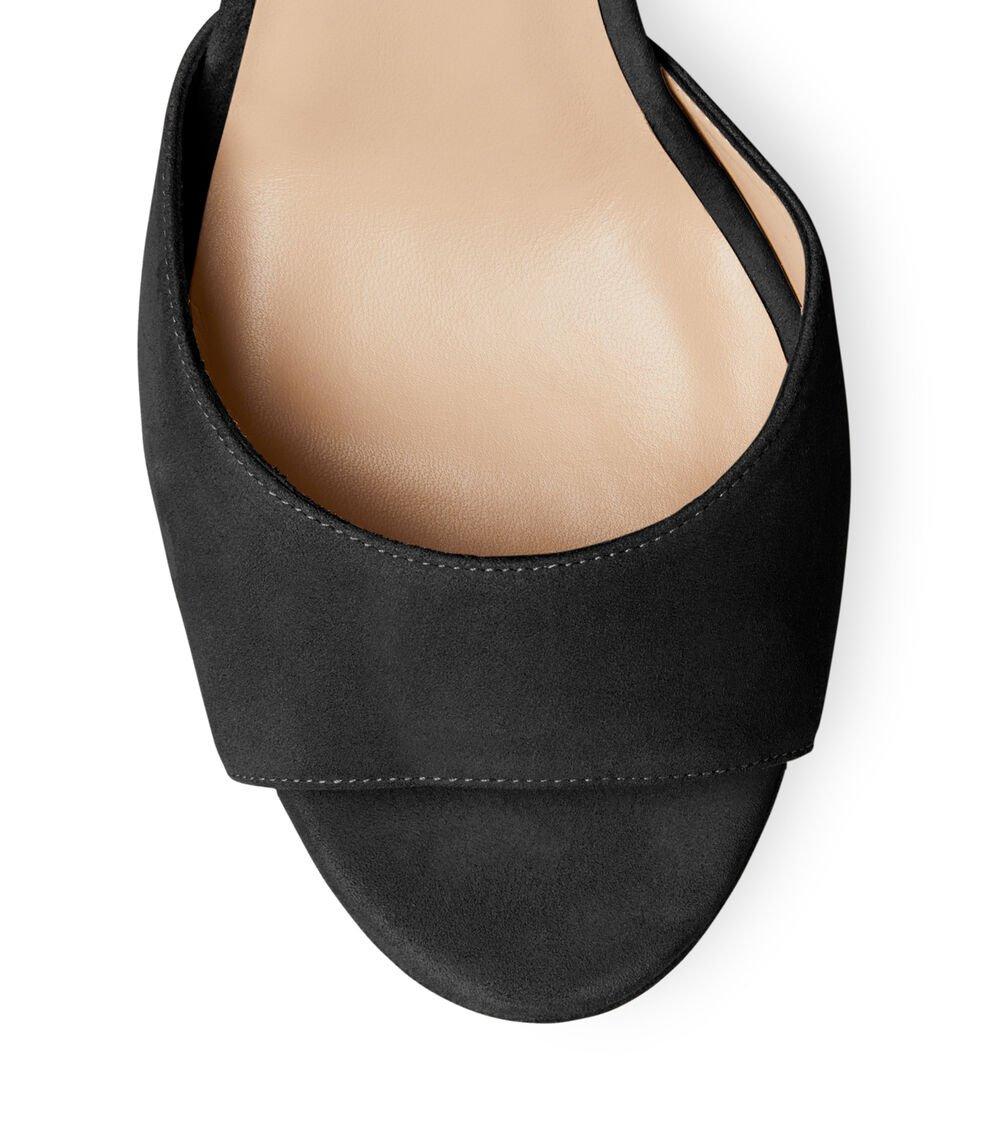 Stuart Weitzman RYDER 95 PLATFORM SANDAL en NEGRO de Mujer | Stuart Weitzman® Liquidación