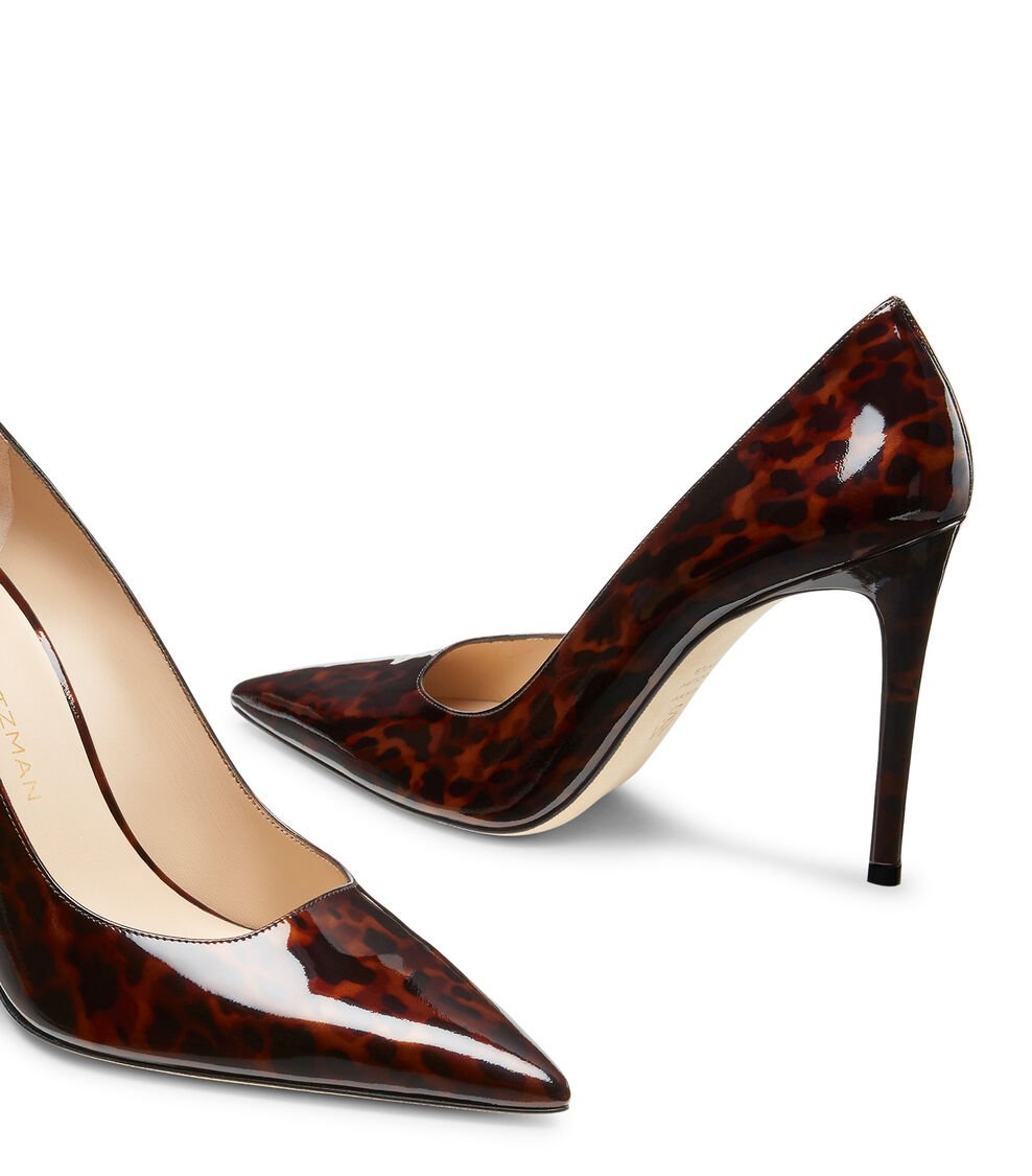 Stuart Weitzman STUART POWER 100 PUMP en MARRÓN OSCURO de Mujer | Stuart Weitzman® Envío internacional gratuito