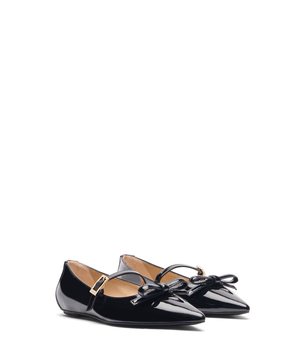 Stuart Weitzman STUART FELICITY MARY JANE FLAT en NEGRO de Mujer | Stuart Weitzman® Limitado a 3 días