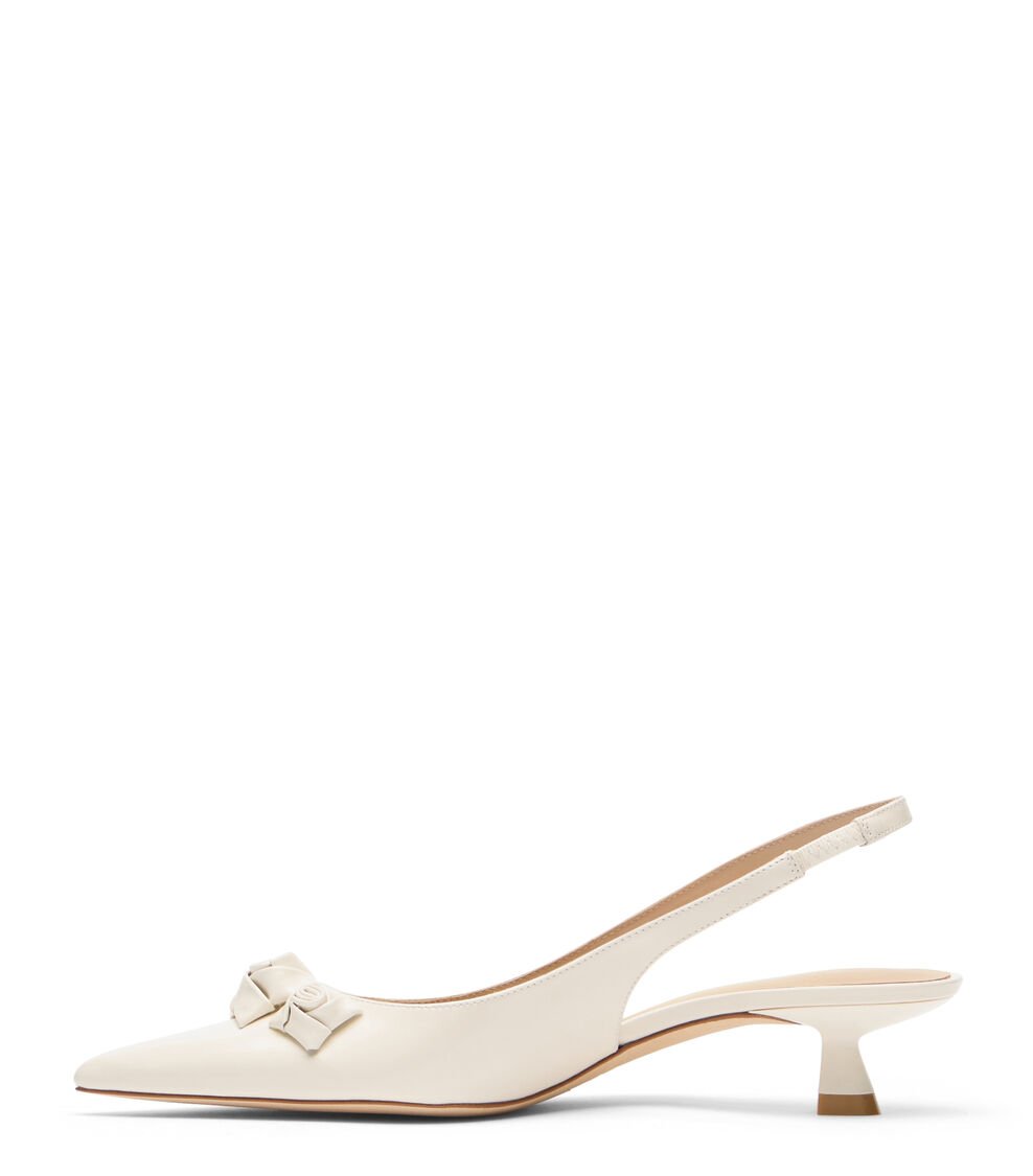 Stuart Weitzman ROSIE 35 SLINGBACK en CREMA de Mujer | Stuart Weitzman® Libre de impuestos