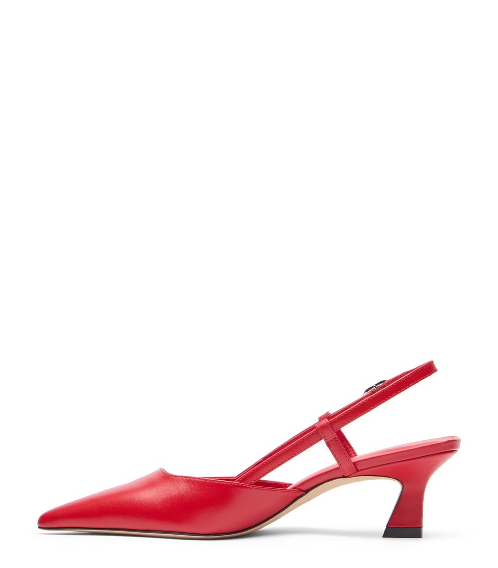 Stuart Weitzman VINNIE 50 SLINGBACK en CEREZA de Mujer | Stuart Weitzman® Descuentos del mes