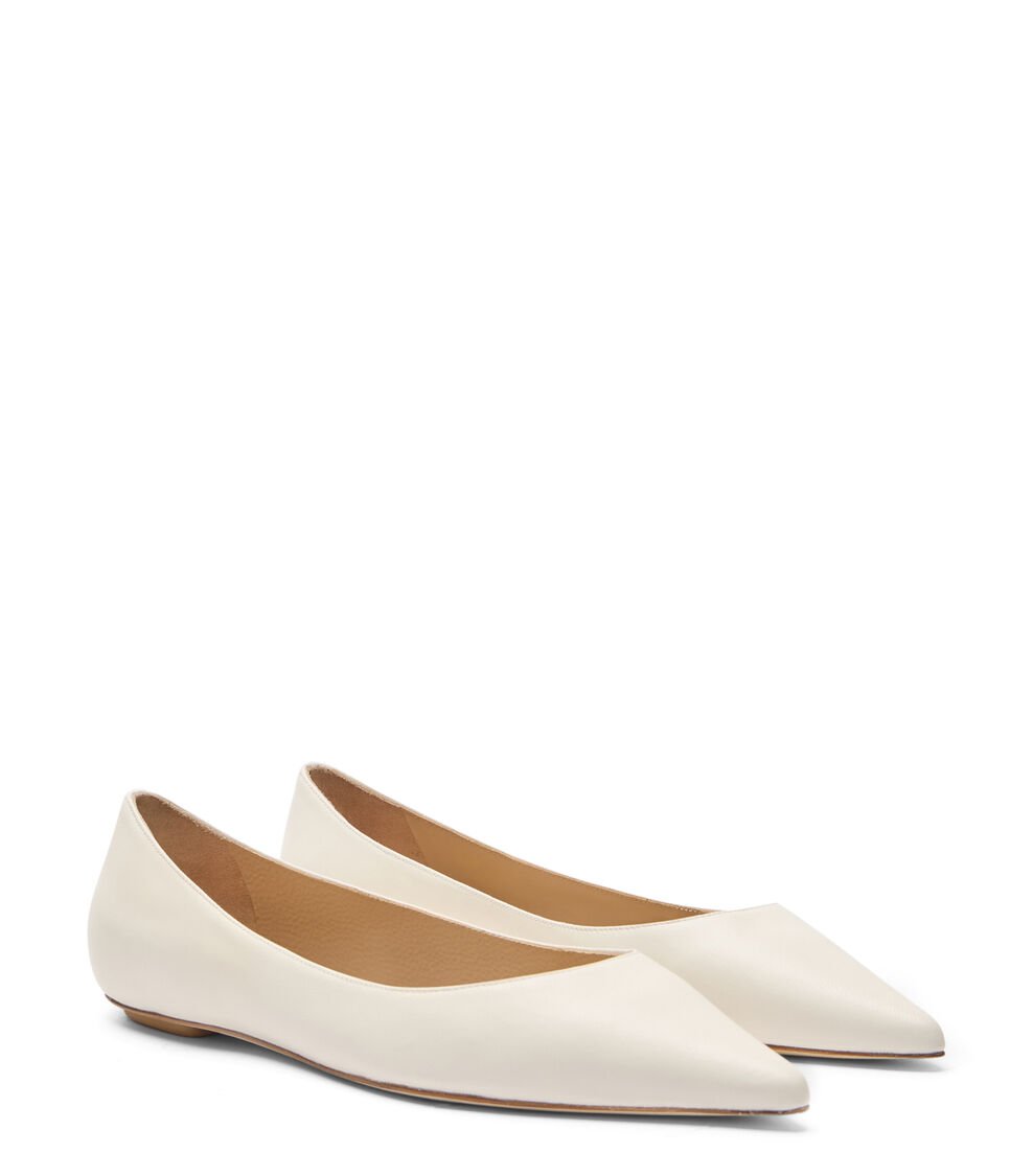 Stuart Weitzman EMILIA FLAT en CREMA de Mujer | Stuart Weitzman® Ofertas especiales