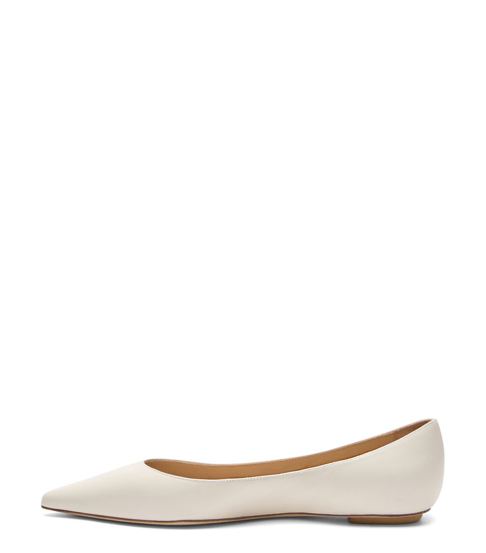 Stuart Weitzman EMILIA FLAT en CREMA de Mujer | Stuart Weitzman® Ofertas especiales