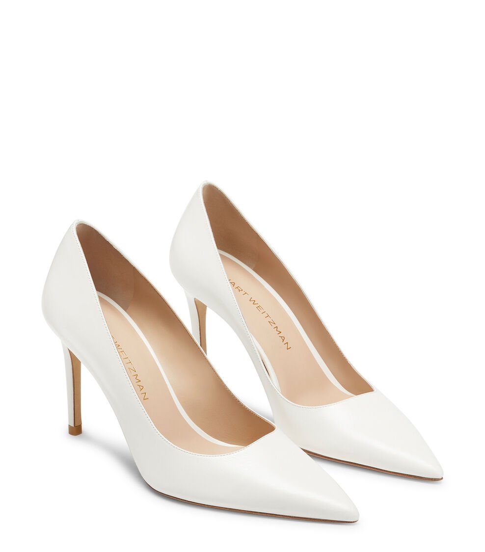 Stuart Weitzman STUART POWER 85 PUMP en CREMA de Mujer | Stuart Weitzman® Devoluciones gratuitas