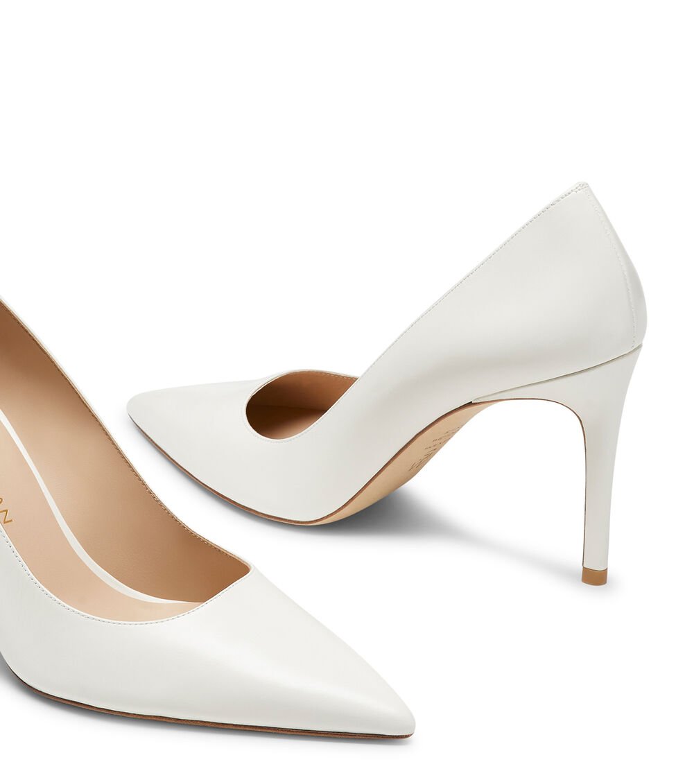Stuart Weitzman STUART POWER 85 PUMP en CREMA de Mujer | Stuart Weitzman® Devoluciones gratuitas