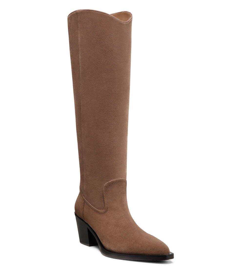 Stuart Weitzman TATE BOOT en TAUPE/NEGRO de Mujer | Stuart Weitzman® Outlet