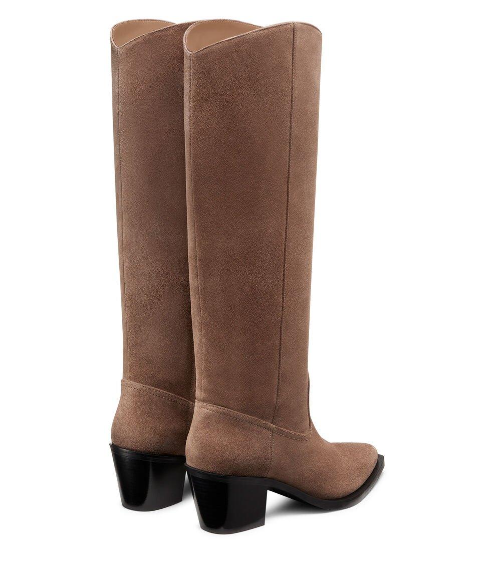 Stuart Weitzman TATE BOOT en TAUPE/NEGRO de Mujer | Stuart Weitzman® Outlet