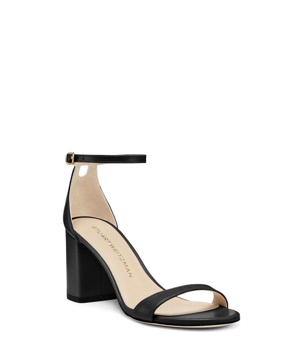 Stuart Weitzman NUDIST BLOCK 75 en BLACK de Mujer | Stuart Weitzman® Envío gratis
