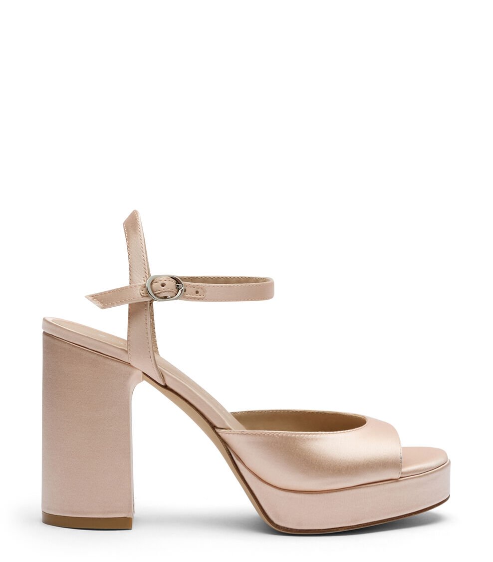 Stuart Weitzman DAYNA II PLATFORM SANDAL en BLUSH de Mujer | Stuart Weitzman® Precio de fábrica