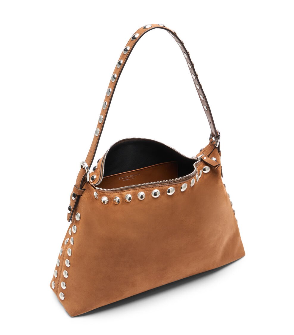 Stuart Weitzman STUART STUD SHOULDER BAG en FOX de Mujer | Stuart Weitzman® Promoción trimestral