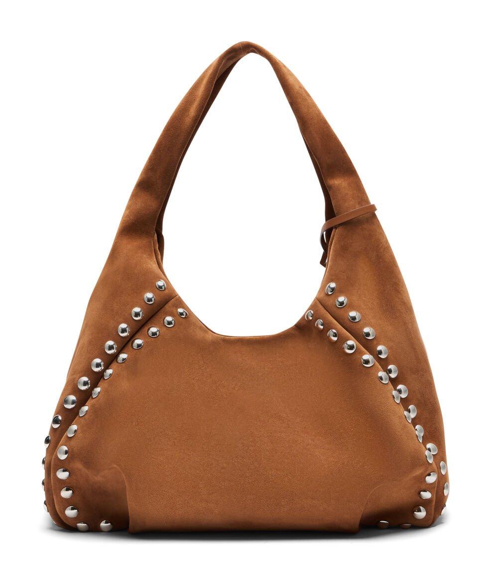 Stuart Weitzman MODA STUD HOBO BAG en FOX de Mujer | Stuart Weitzman® Solo queda un día