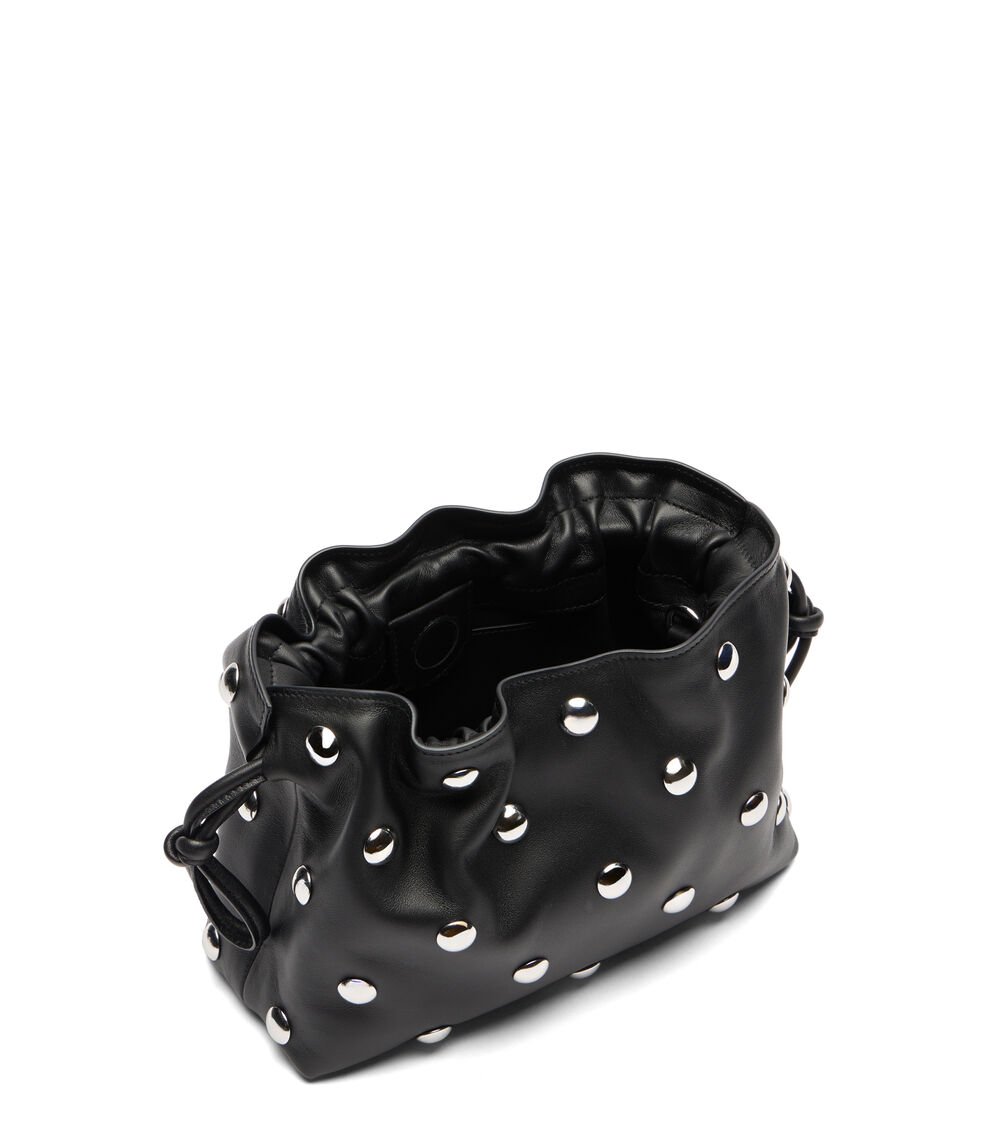 Stuart Weitzman MIA MINI STUD BAG en BLACK de Mujer | Stuart Weitzman® Grandes descuentos