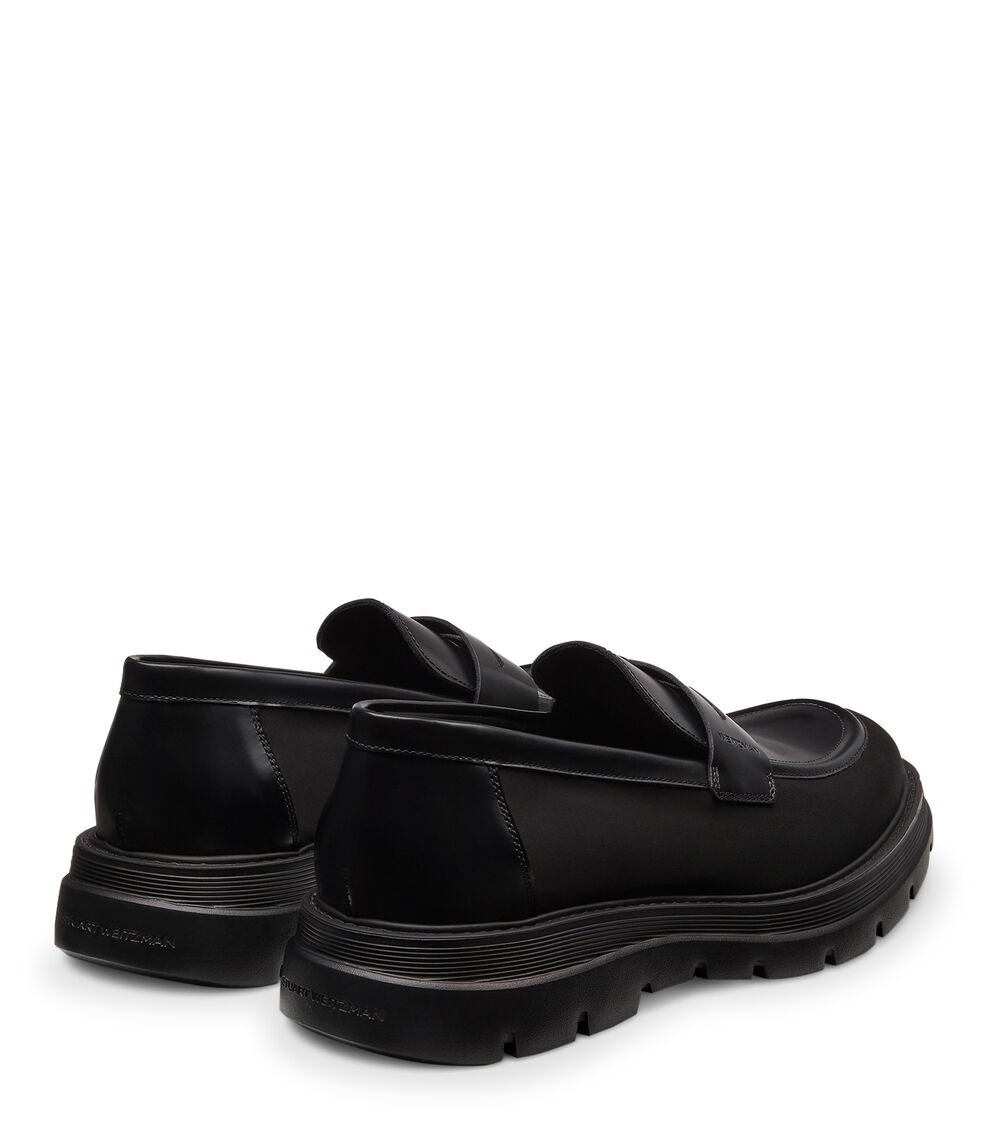 Stuart Weitzman SW CLUB LA PENNY LOAFER en NEGRO de Mujer | Stuart Weitzman® Grandes ahorros
