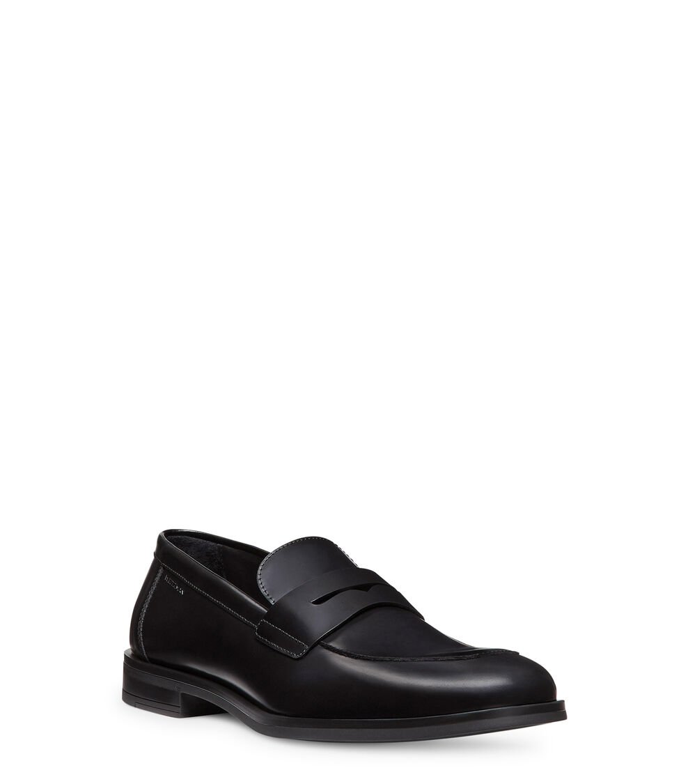 Stuart Weitzman SW CLUB CLASSIC PENNY LOAFER en NEGRO de Mujer | Stuart Weitzman® Devoluciones gratuitas