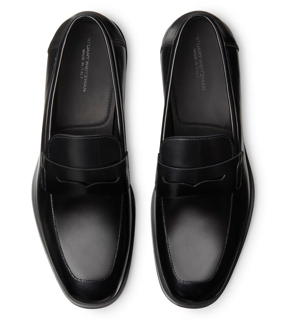 Stuart Weitzman SW CLUB CLASSIC PENNY LOAFER en NEGRO de Mujer | Stuart Weitzman® Devoluciones gratuitas