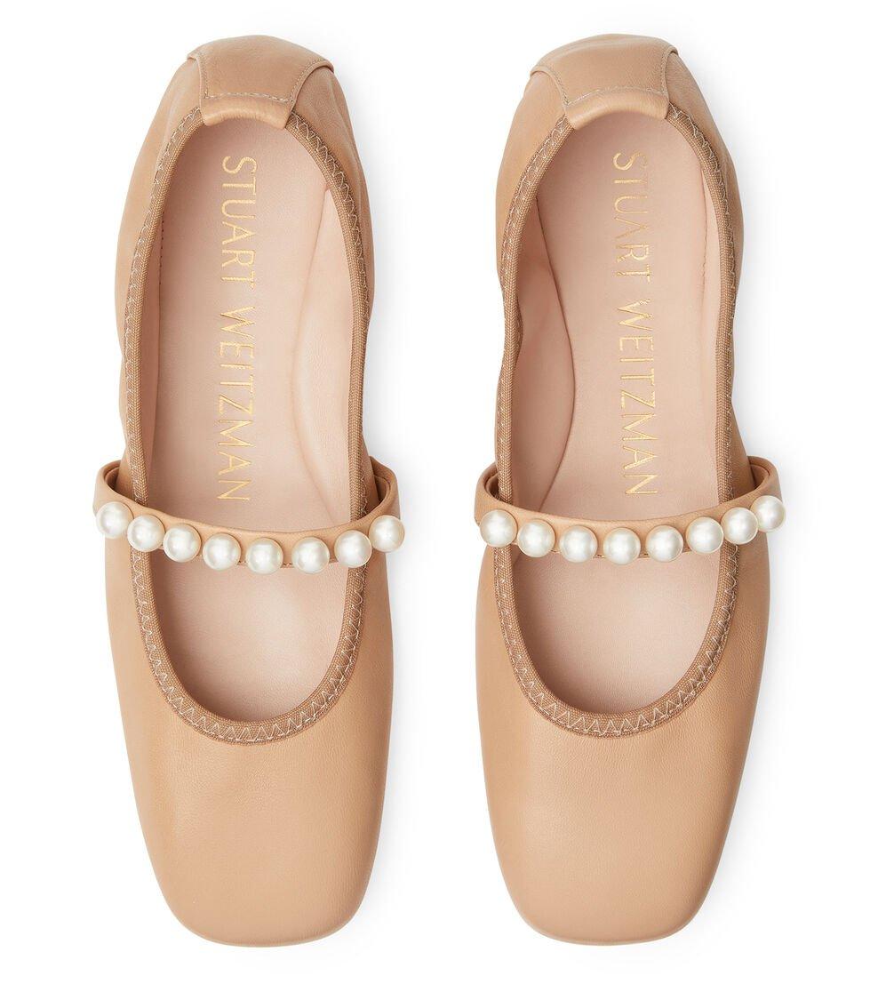 Stuart Weitzman GOLDIE BALLET FLAT en ADOBE de Mujer | Stuart Weitzman® Rebajas