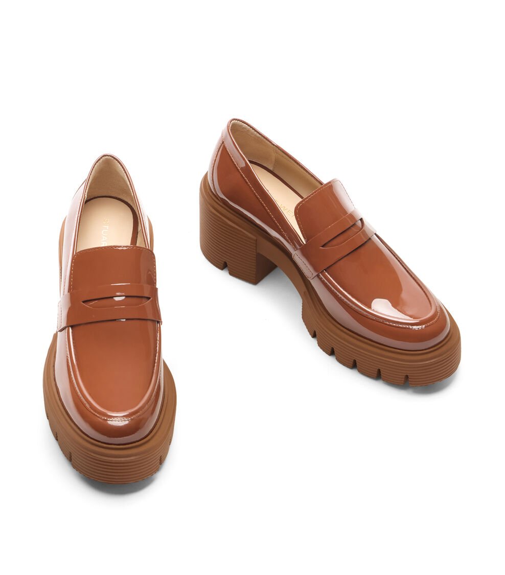 Stuart Weitzman SOHO LOAFER en MARRÓN BRIDA TONAL de Mujer | Stuart Weitzman® En oferta