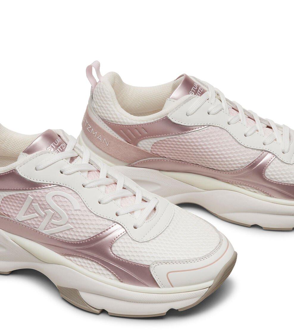 Stuart Weitzman SW TRAINER en BLANCO/ROSA MULTI/ROSA de Mujer | Stuart Weitzman® Los más vendidos