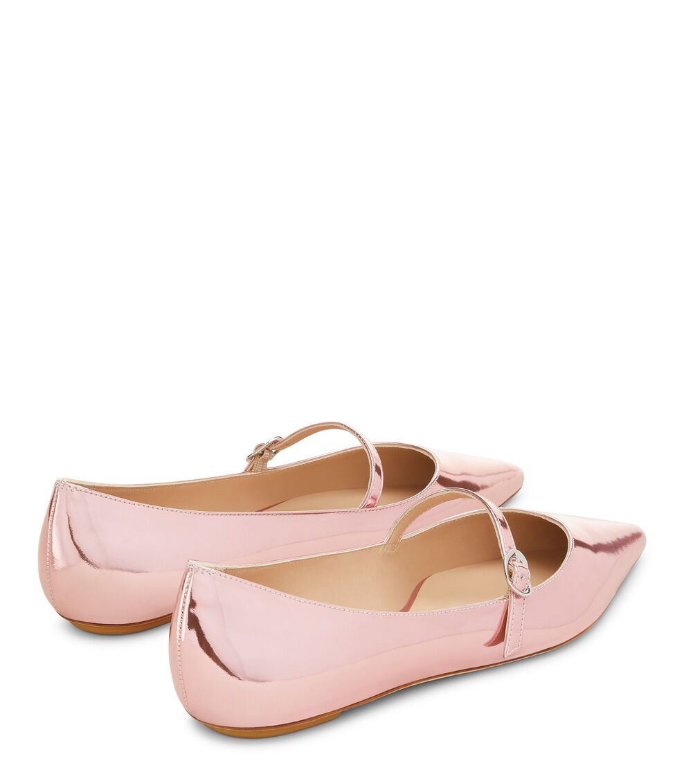 Stuart Weitzman EMILIA MARY JANE FLAT en ROSA MARSHMELLOW de Mujer | Stuart Weitzman® Ventas relámpago