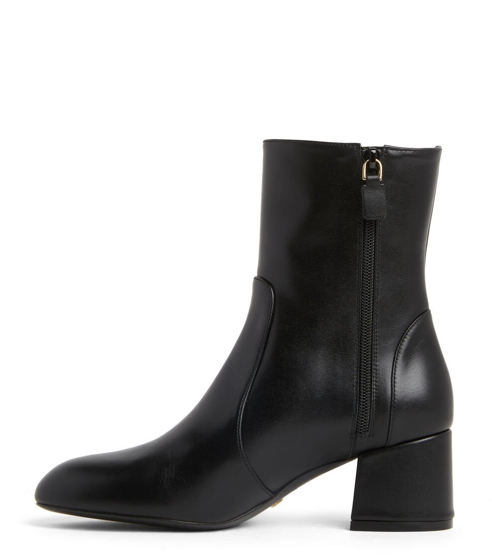 Stuart Weitzman FLAREBLOCK 60 ZIP BOOTIE en NEGRO de Mujer | Stuart Weitzman® Rebajas online