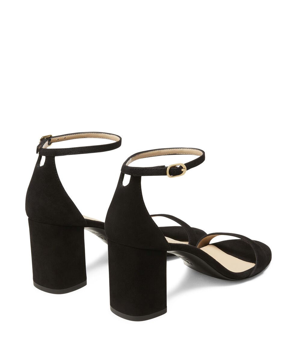 Stuart Weitzman NUDIST BLOCK 75 en BLACK de Mujer | Stuart Weitzman® Oferta especial