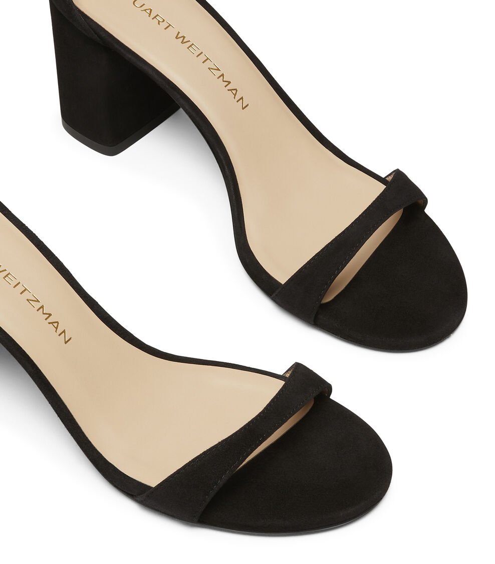 Stuart Weitzman NUDIST BLOCK 75 en BLACK de Mujer | Stuart Weitzman® Oferta especial