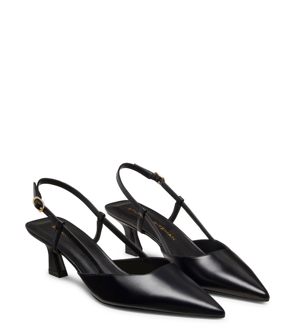 Stuart Weitzman VINNIE 50 SLINGBACK en NEGRO de Mujer | Stuart Weitzman® COMPRAR AHORA
