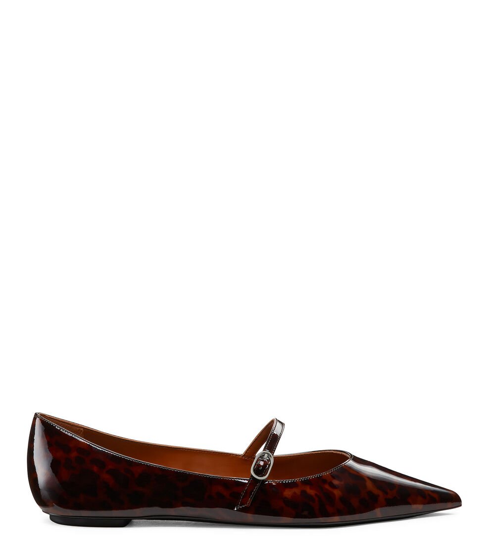 Stuart Weitzman EMILIA MARY JANE FLAT en MARRÓN OSCURO de Mujer | Stuart Weitzman® Últimos 2 días