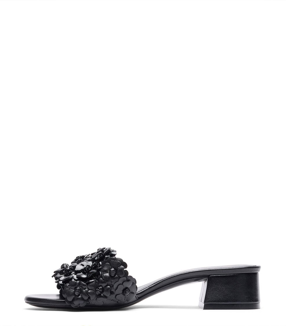 Stuart Weitzman MEADOW 35 SLIDE en NEGRO de Mujer | Stuart Weitzman® Promoción por tiempo limitado