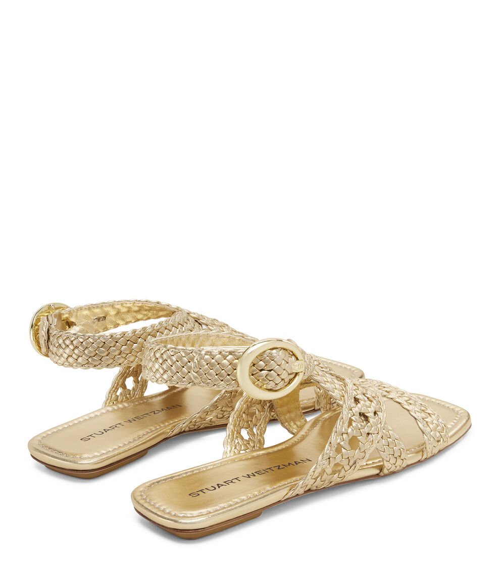 Stuart Weitzman THEA SANDAL en GOLDEN de Mujer | Stuart Weitzman® Superdescuento