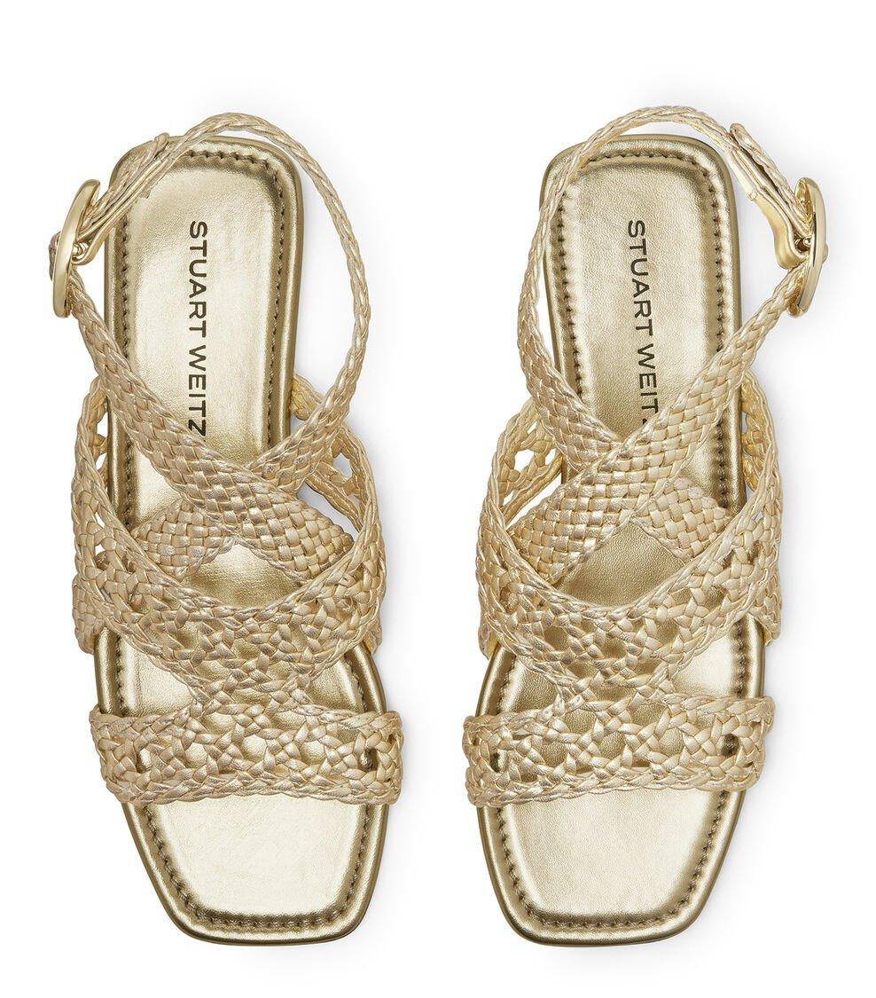 Stuart Weitzman THEA SANDAL en GOLDEN de Mujer | Stuart Weitzman® Superdescuento