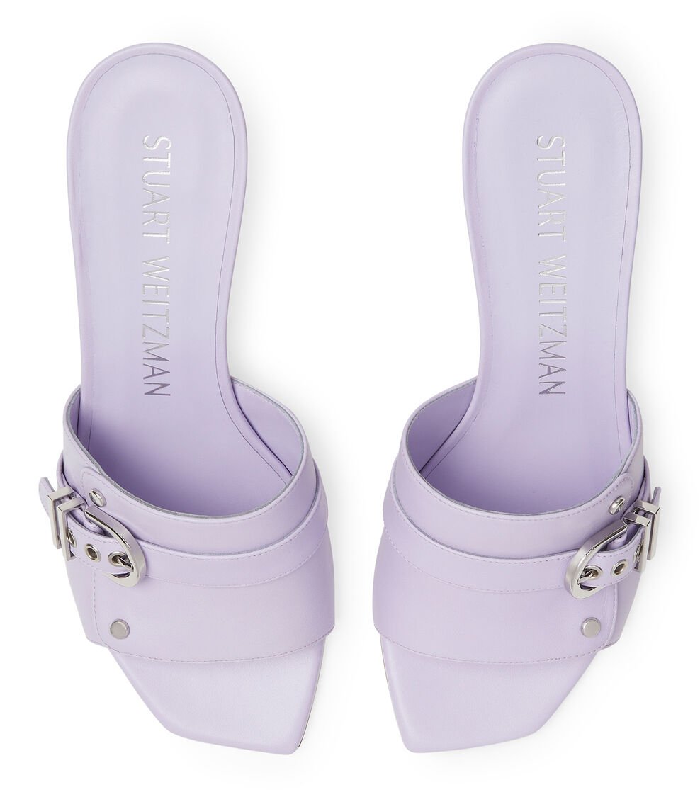 Stuart Weitzman MAVERICK 75 SLIDE en ÁSTER de Mujer | Stuart Weitzman® Envío internacional gratuito