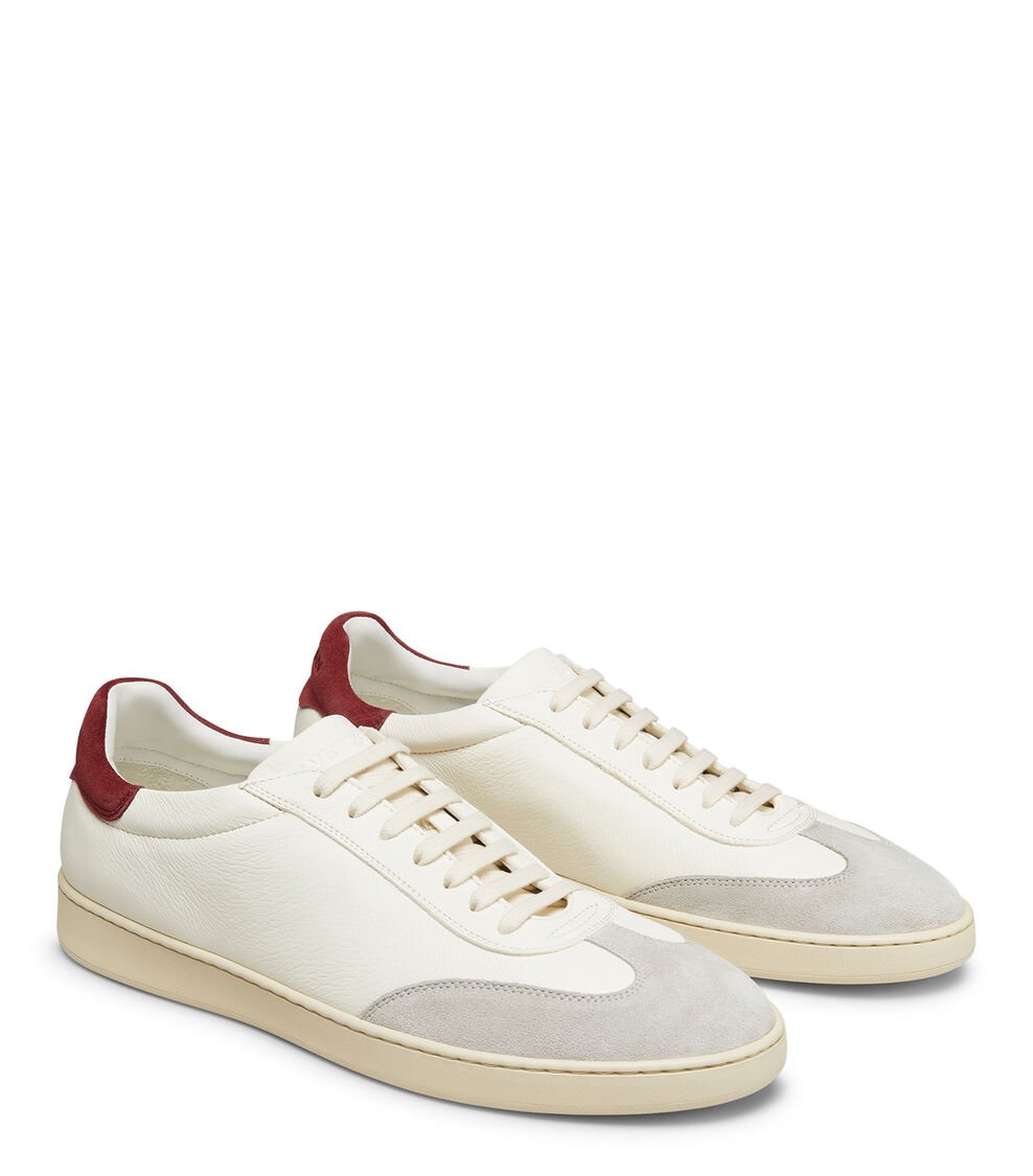 Stuart Weitzman BANNER en WHITE BIANCO/OATMEAL/MAROON de Mujer | Stuart Weitzman® Libre de impuestos
