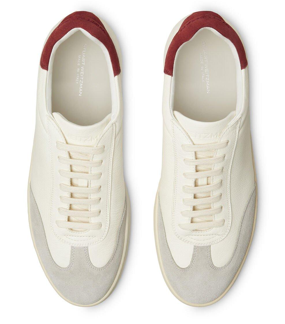 Stuart Weitzman BANNER en WHITE BIANCO/OATMEAL/MAROON de Mujer | Stuart Weitzman® Libre de impuestos