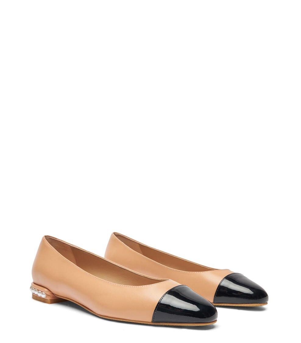 Stuart Weitzman PEARL FLAT en JENGIBRE de Mujer | Stuart Weitzman® 2025