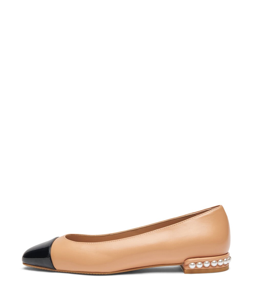 Stuart Weitzman PEARL FLAT en JENGIBRE de Mujer | Stuart Weitzman® 2025