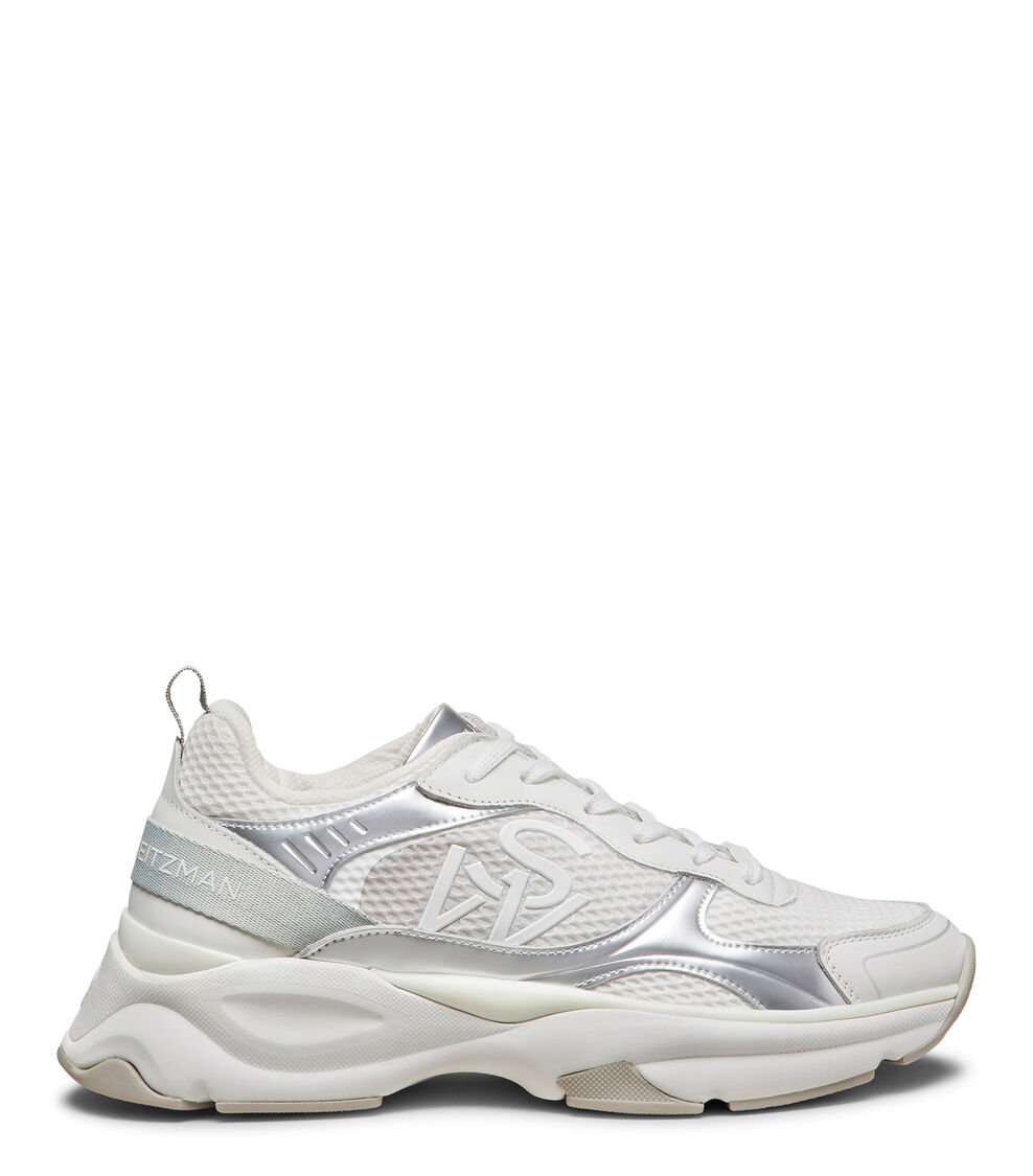 Stuart Weitzman SW TRAINER en BLANCO/GRIS FRÍO MULTI/GRIS FRÍO de Mujer | Stuart Weitzman® Outlet