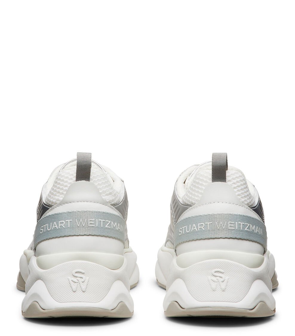 Stuart Weitzman SW TRAINER en BLANCO/GRIS FRÍO MULTI/GRIS FRÍO de Mujer | Stuart Weitzman® Outlet